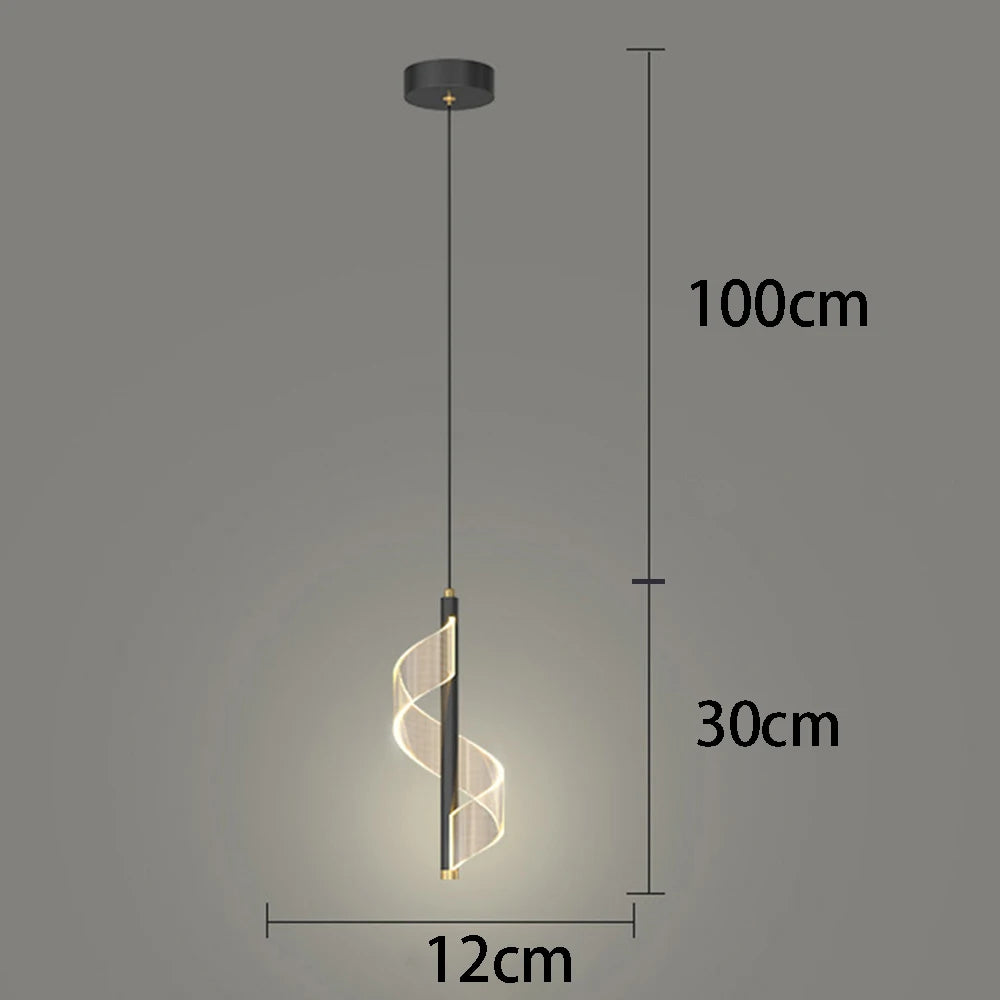 Modern LED Pendant Chandelier — Dimmable 3-Color Ring Ceiling Light for Living Room & Bedroom
