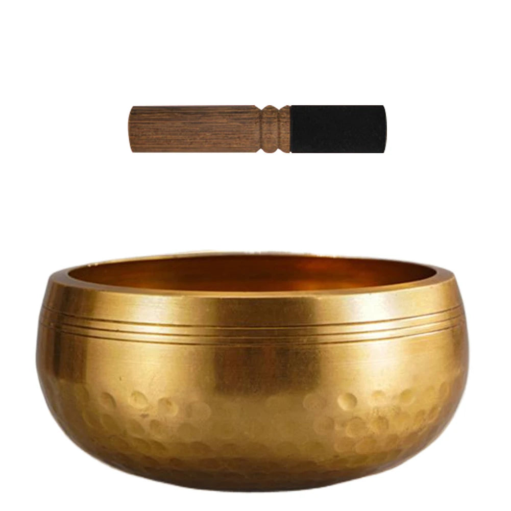 Tibetan Singing Bowl Set — Hand-Hammered Meditation Bowl for Yoga, Chakra & Stress Relief