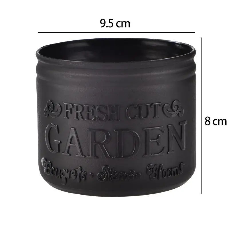 Mini Round Succulent Planter Pot — Small Plastic Flower Pot for Desktop, Balcony & Home Decor
