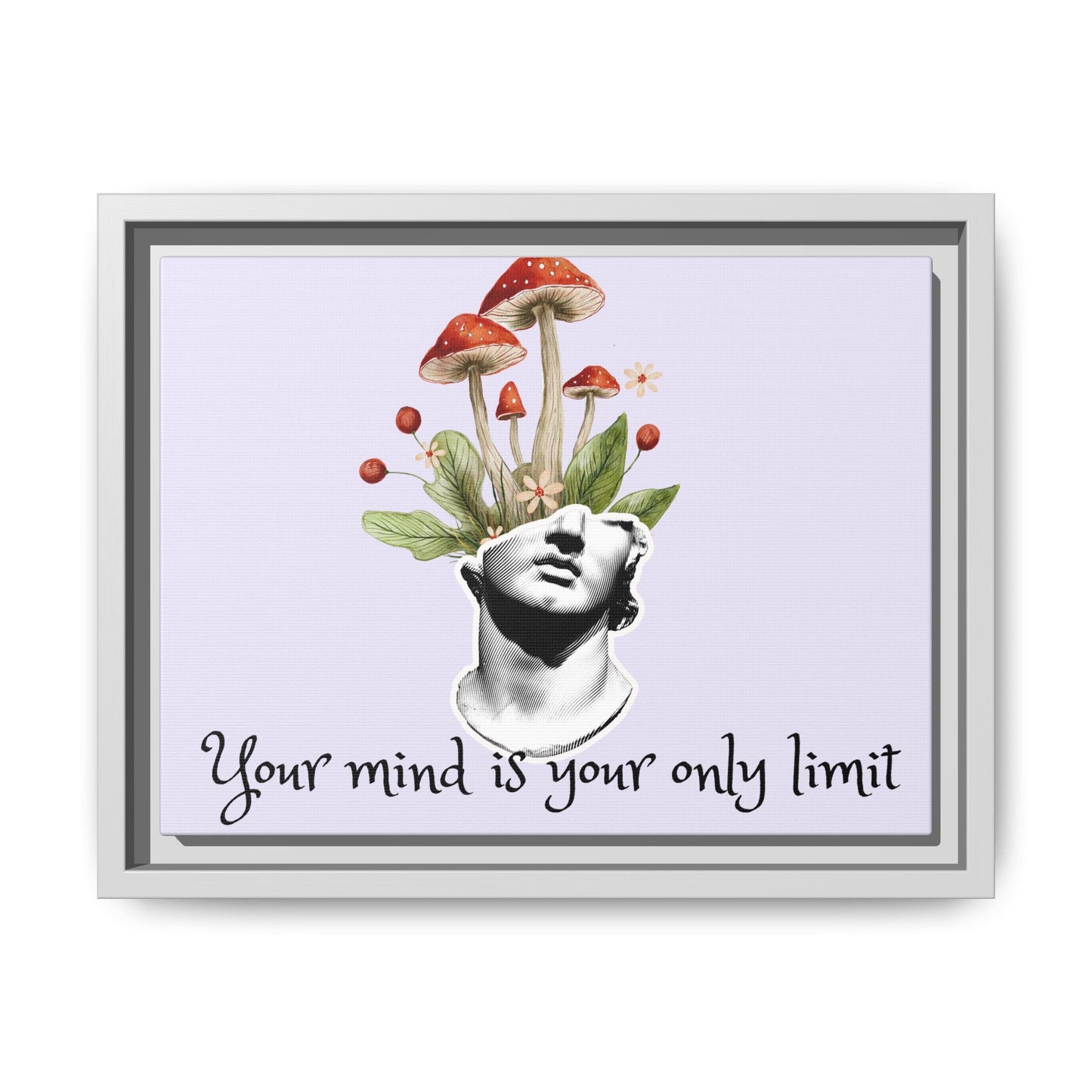 Botanical & Classical Framed Canvas Wall Art — Personalized Inspirational Print
