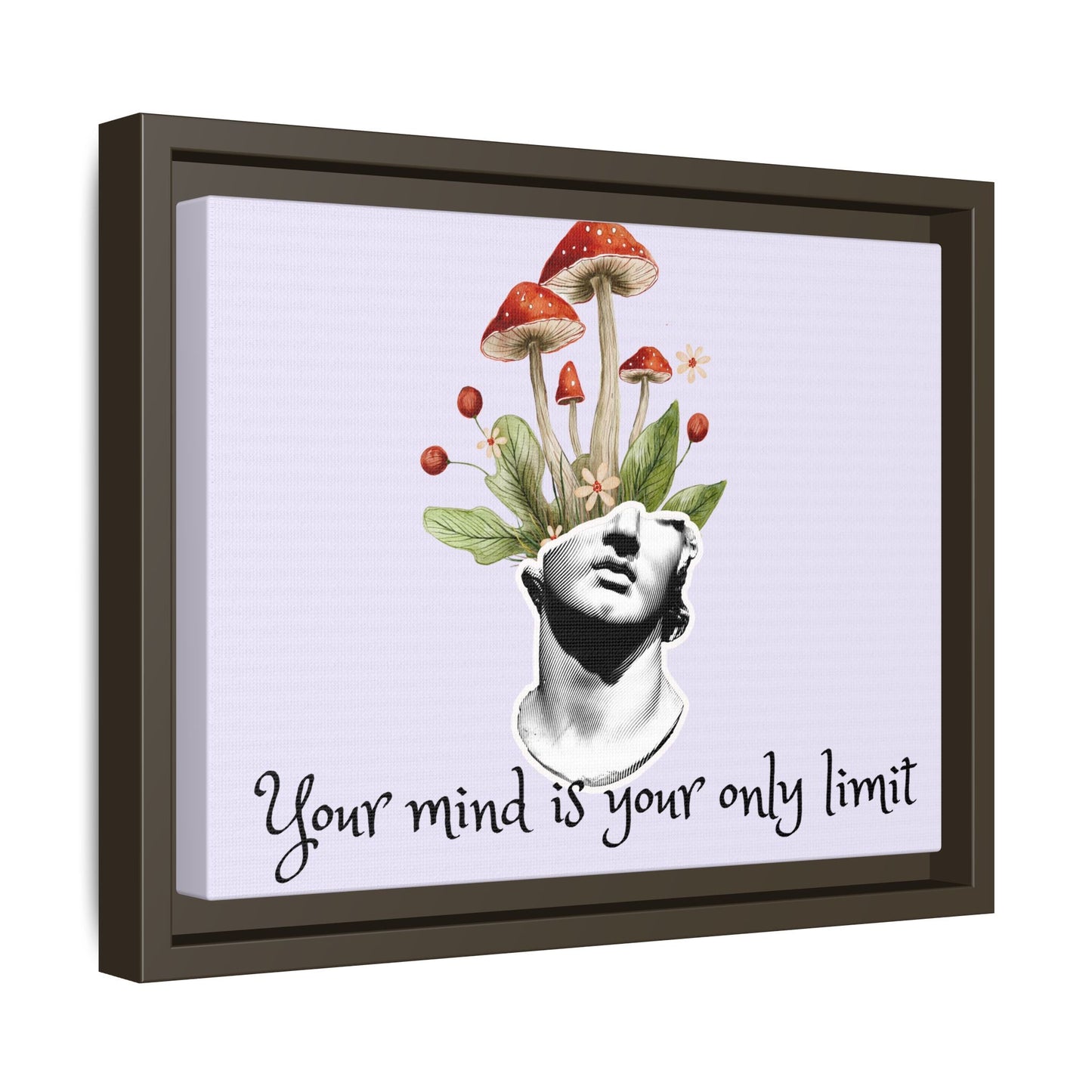 Botanical & Classical Framed Canvas Wall Art — Personalized Inspirational Print