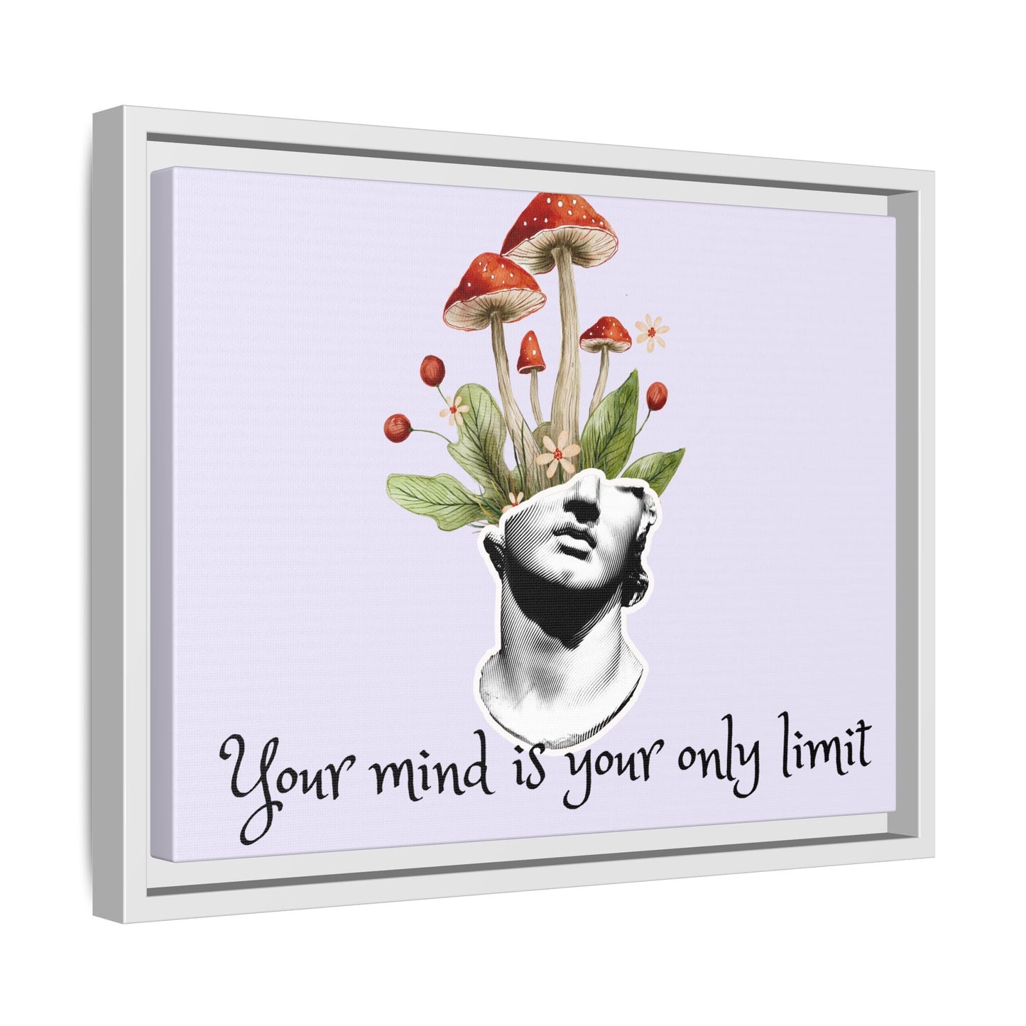 Botanical & Classical Framed Canvas Wall Art — Personalized Inspirational Print