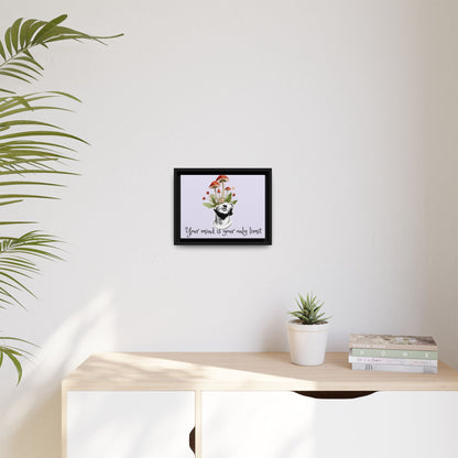 Botanical & Classical Framed Canvas Wall Art — Personalized Inspirational Print