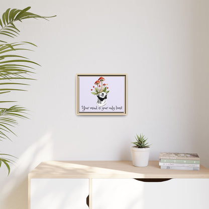 Botanical & Classical Framed Canvas Wall Art — Personalized Inspirational Print