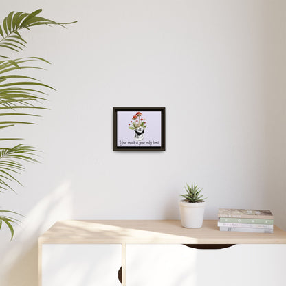 Botanical & Classical Framed Canvas Wall Art — Personalized Inspirational Print