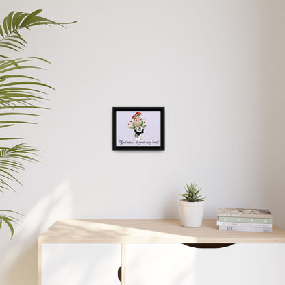 Botanical & Classical Framed Canvas Wall Art — Personalized Inspirational Print