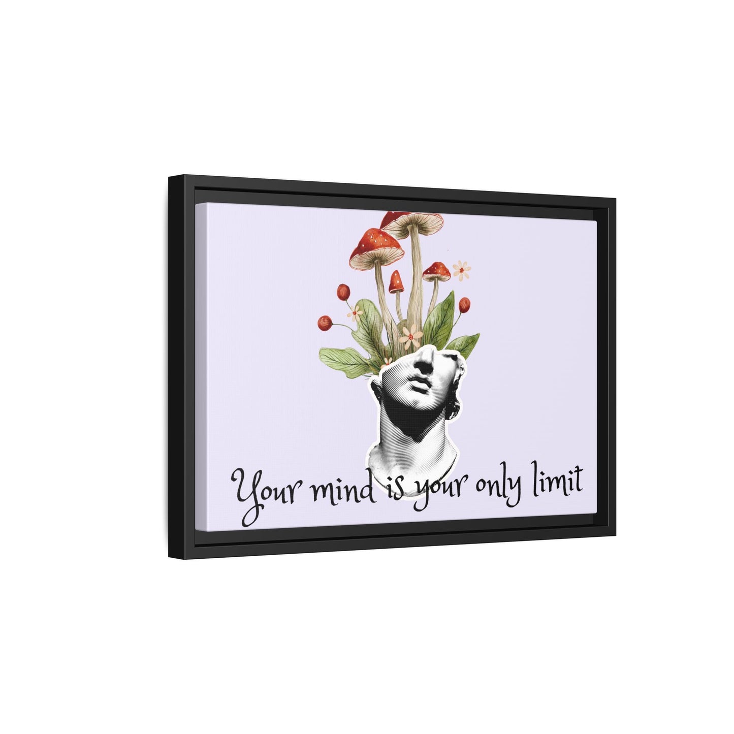 Botanical & Classical Framed Canvas Wall Art — Personalized Inspirational Print