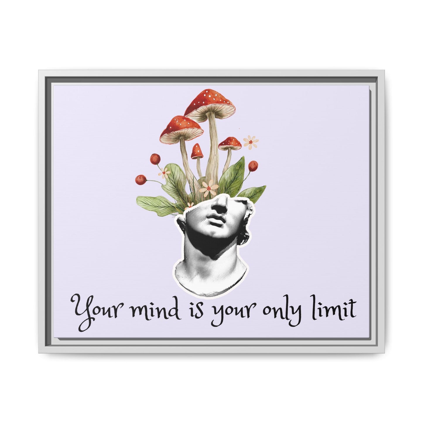 Botanical & Classical Framed Canvas Wall Art — Personalized Inspirational Print