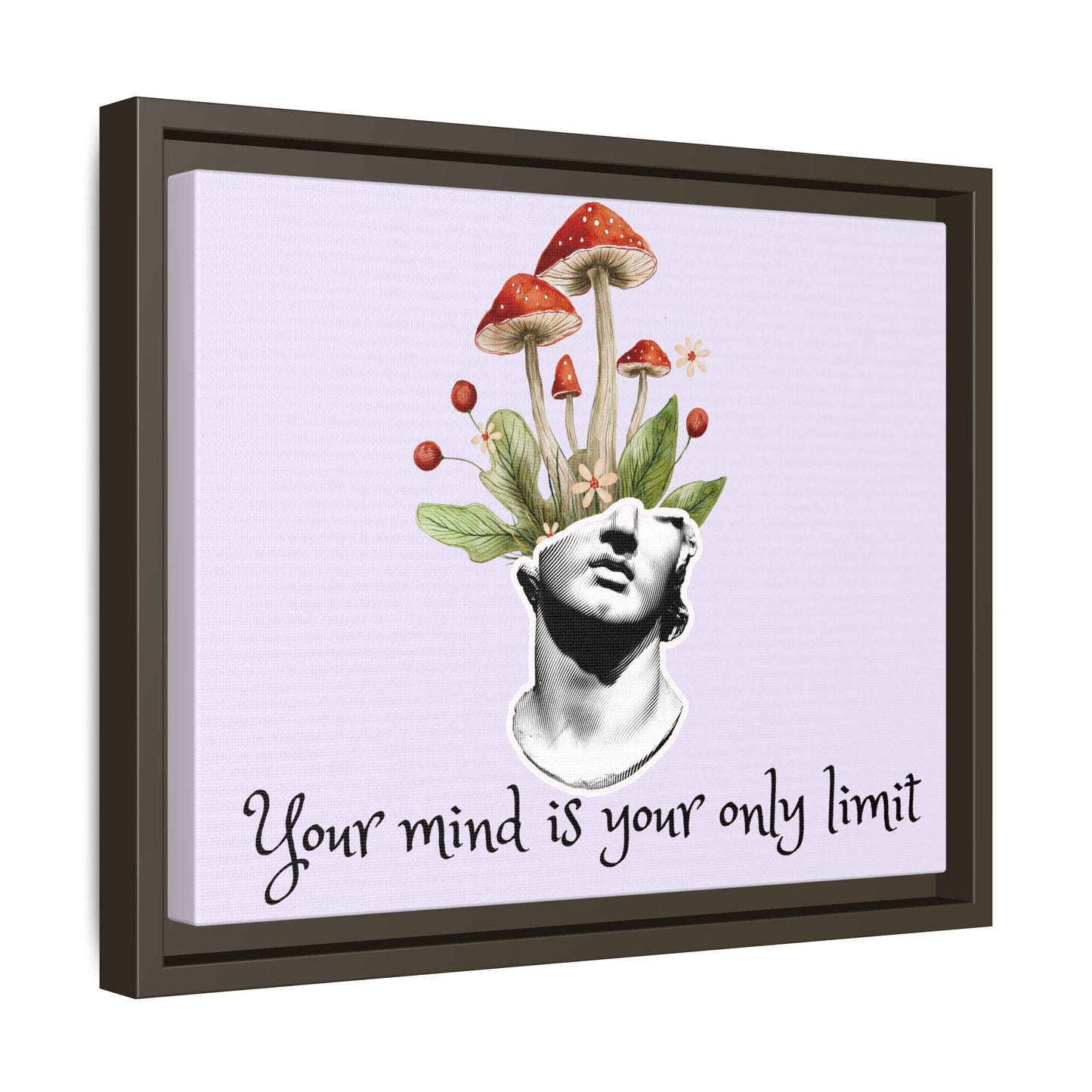 Botanical & Classical Framed Canvas Wall Art — Personalized Inspirational Print