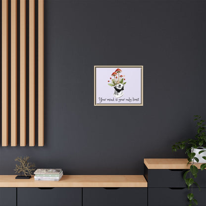 Botanical & Classical Framed Canvas Wall Art — Personalized Inspirational Print