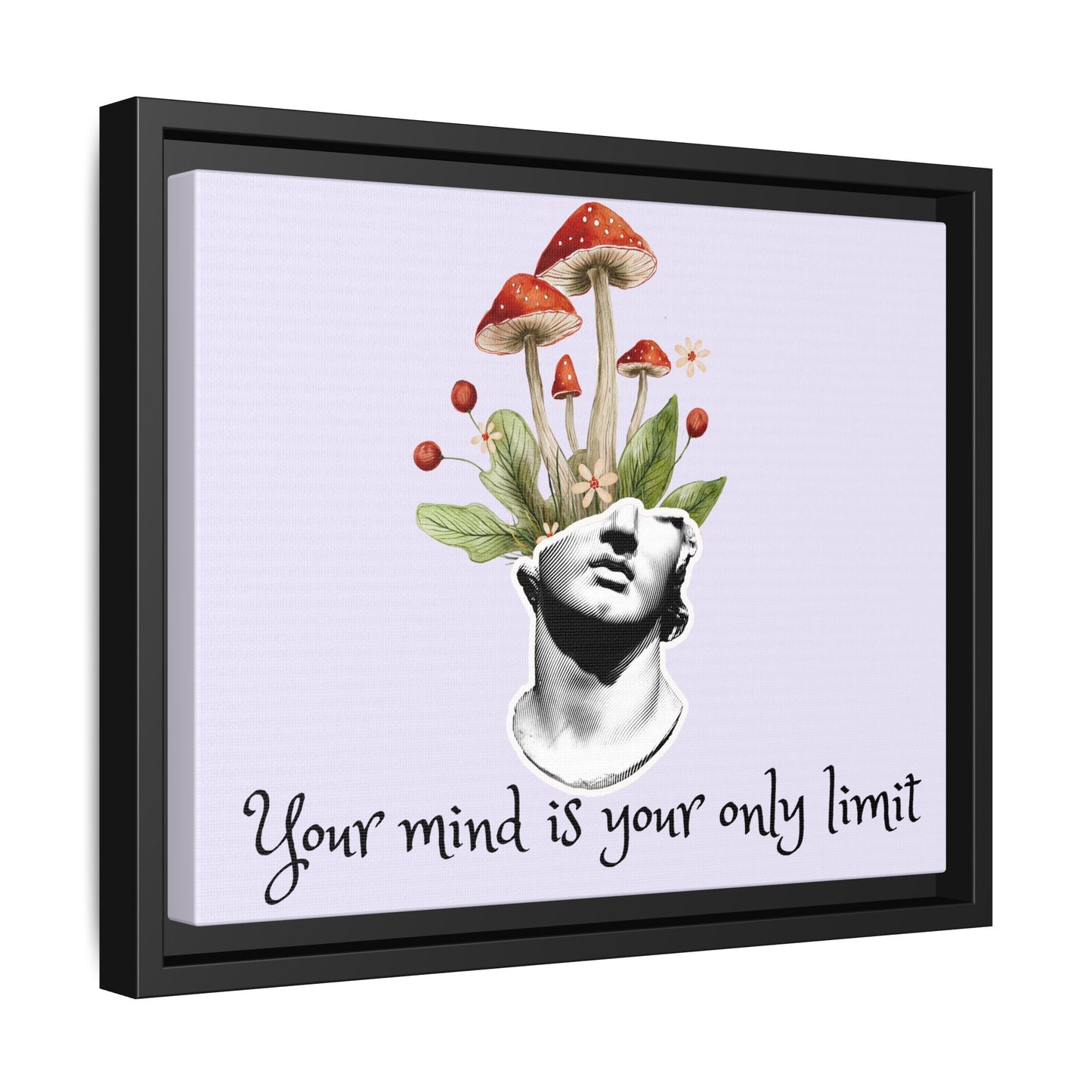 Botanical & Classical Framed Canvas Wall Art — Personalized Inspirational Print