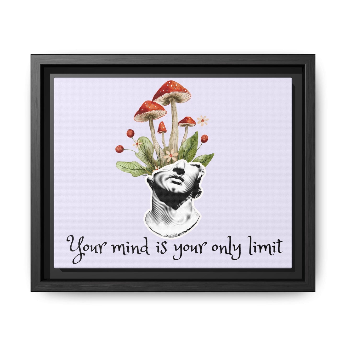 Botanical & Classical Framed Canvas Wall Art — Personalized Inspirational Print