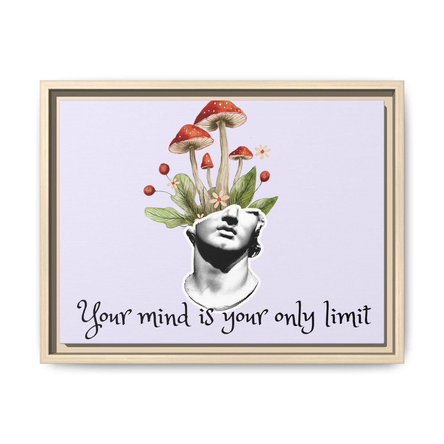 Botanical & Classical Framed Canvas Wall Art — Personalized Inspirational Print