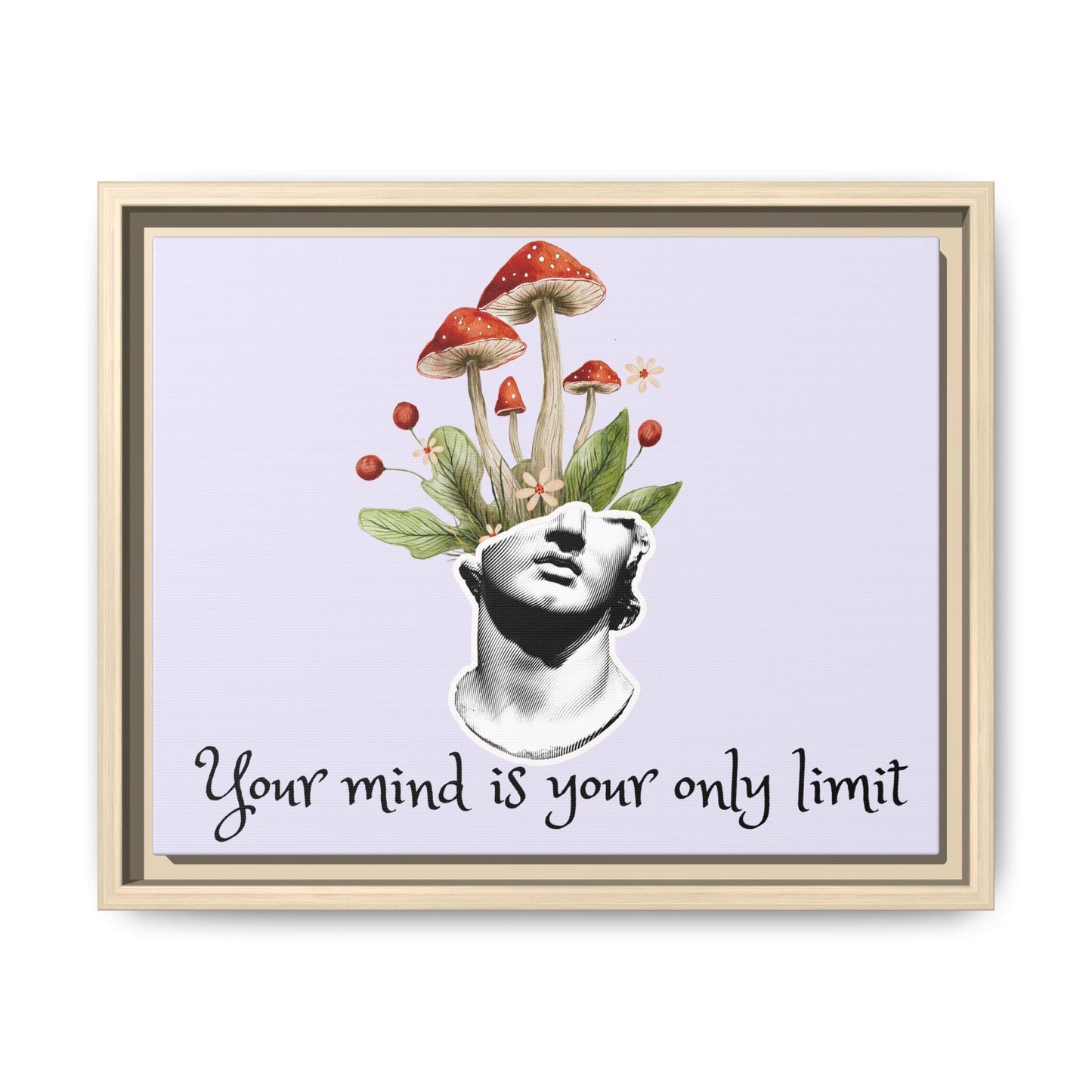 Botanical & Classical Framed Canvas Wall Art — Personalized Inspirational Print