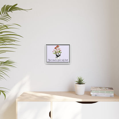 Botanical & Classical Framed Canvas Wall Art — Personalized Inspirational Print