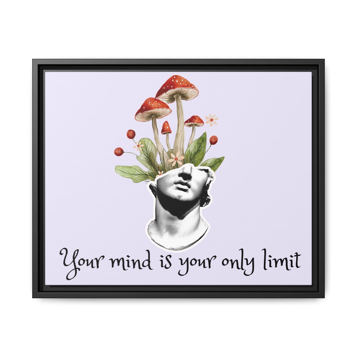 Botanical & Classical Framed Canvas Wall Art — Personalized Inspirational Print