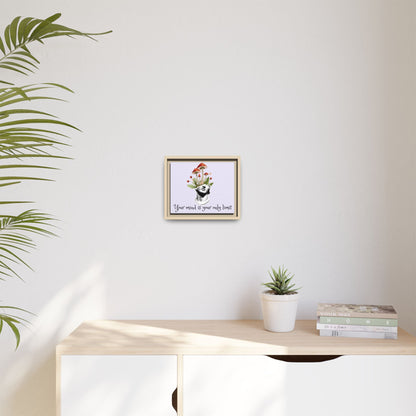 Botanical & Classical Framed Canvas Wall Art — Personalized Inspirational Print