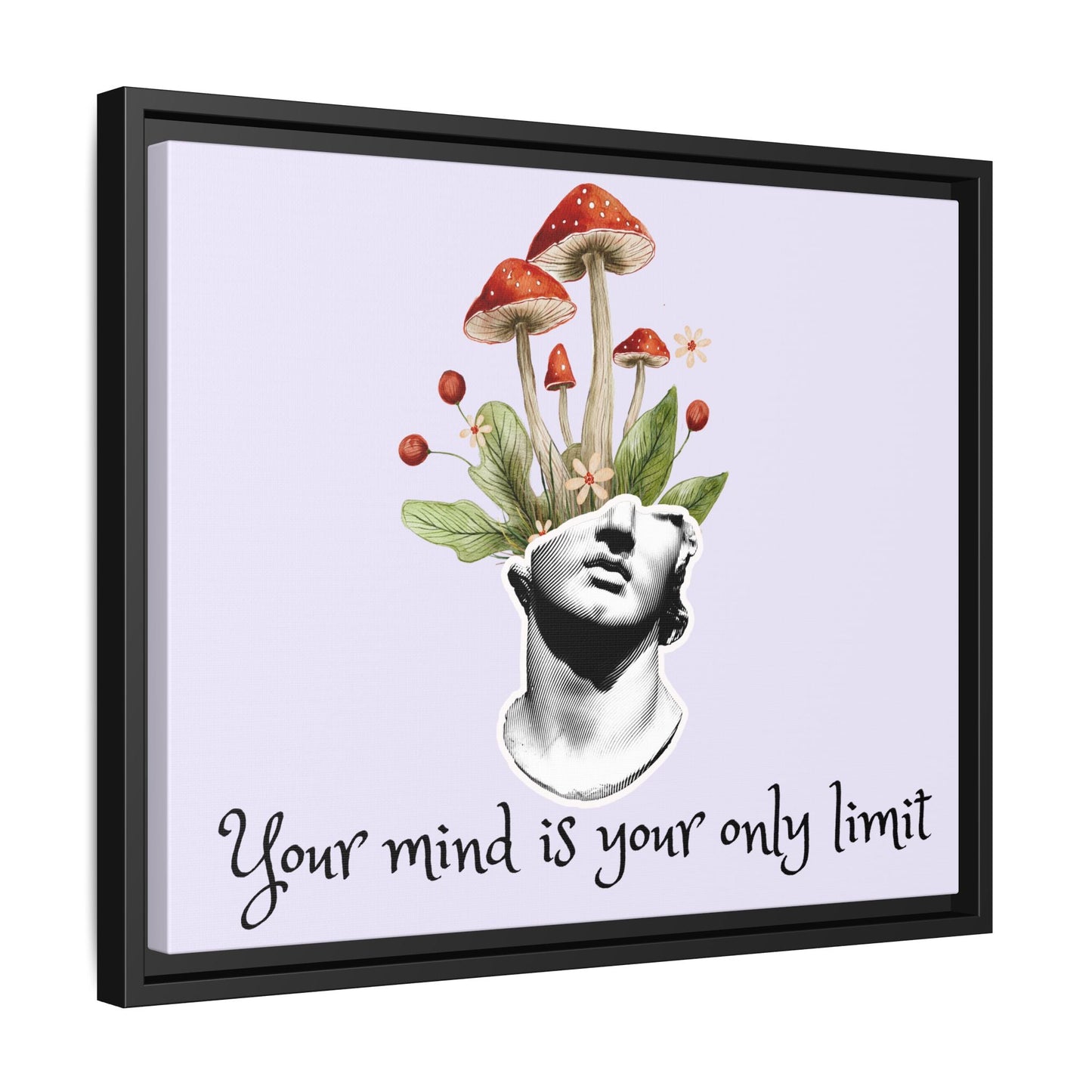 Botanical & Classical Framed Canvas Wall Art — Personalized Inspirational Print