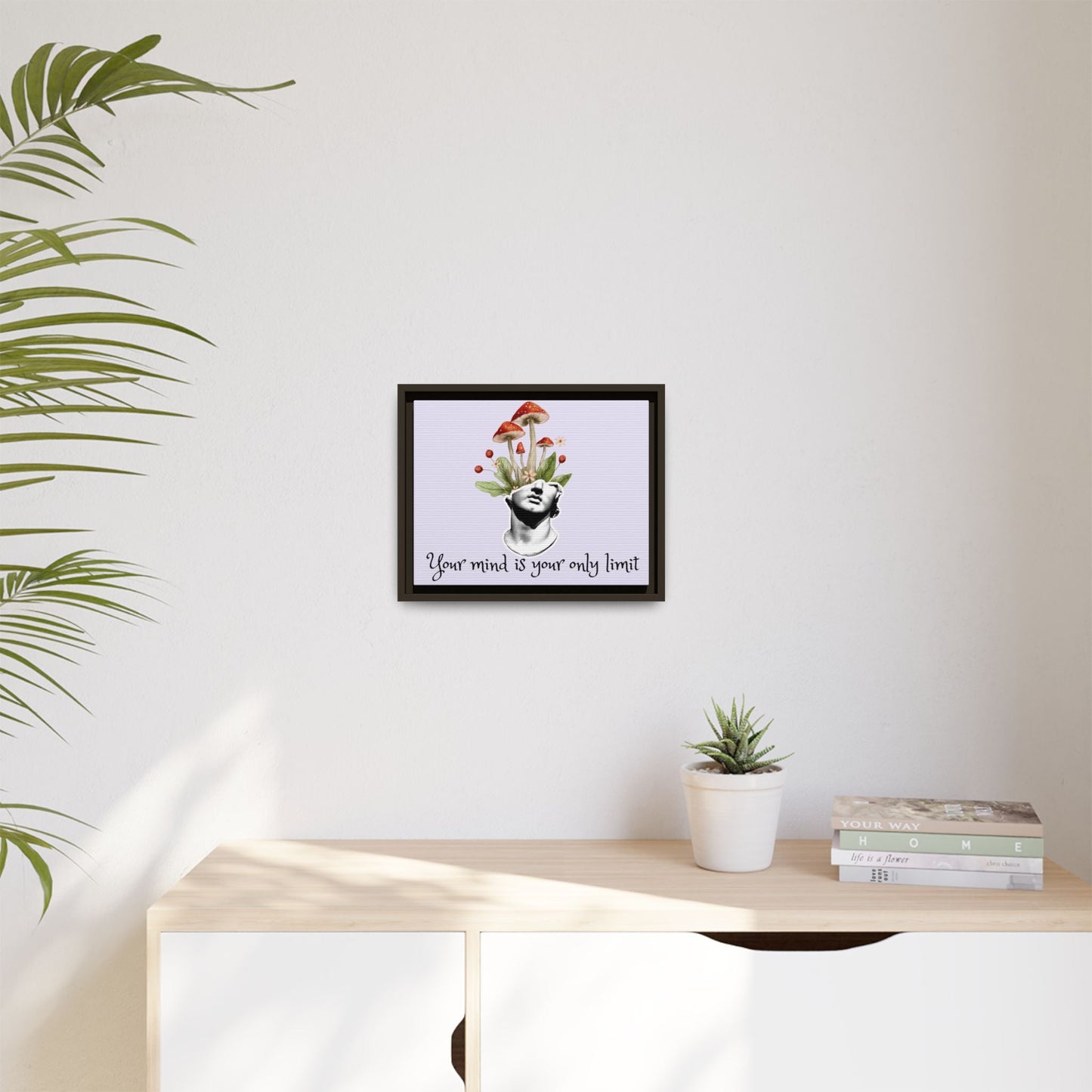 Botanical & Classical Framed Canvas Wall Art — Personalized Inspirational Print