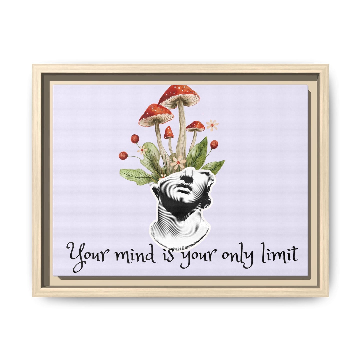 Botanical & Classical Framed Canvas Wall Art — Personalized Inspirational Print