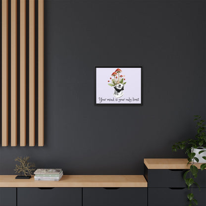 Botanical & Classical Framed Canvas Wall Art — Personalized Inspirational Print