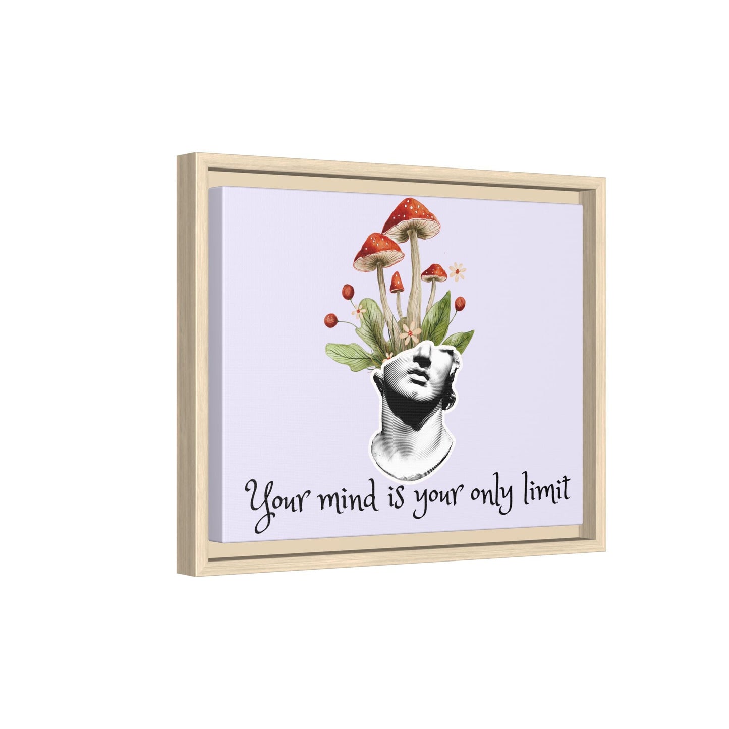 Botanical & Classical Framed Canvas Wall Art — Personalized Inspirational Print