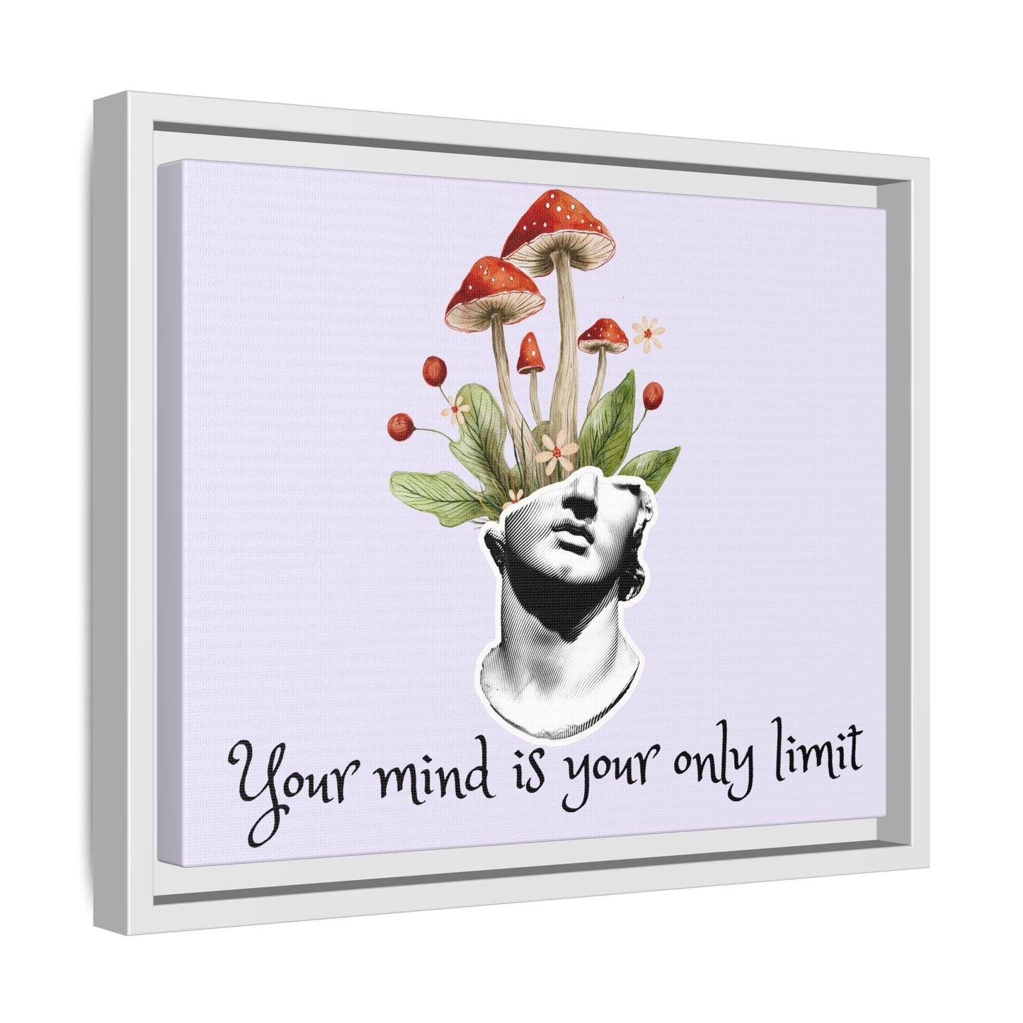 Botanical & Classical Framed Canvas Wall Art — Personalized Inspirational Print