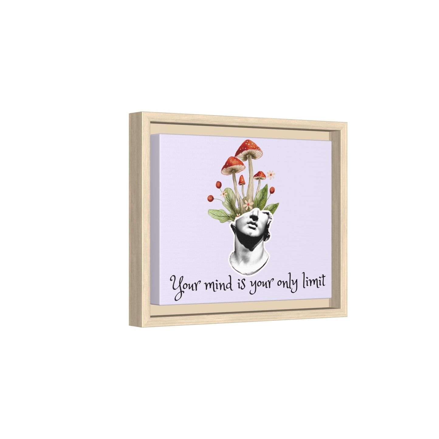 Botanical & Classical Framed Canvas Wall Art — Personalized Inspirational Print