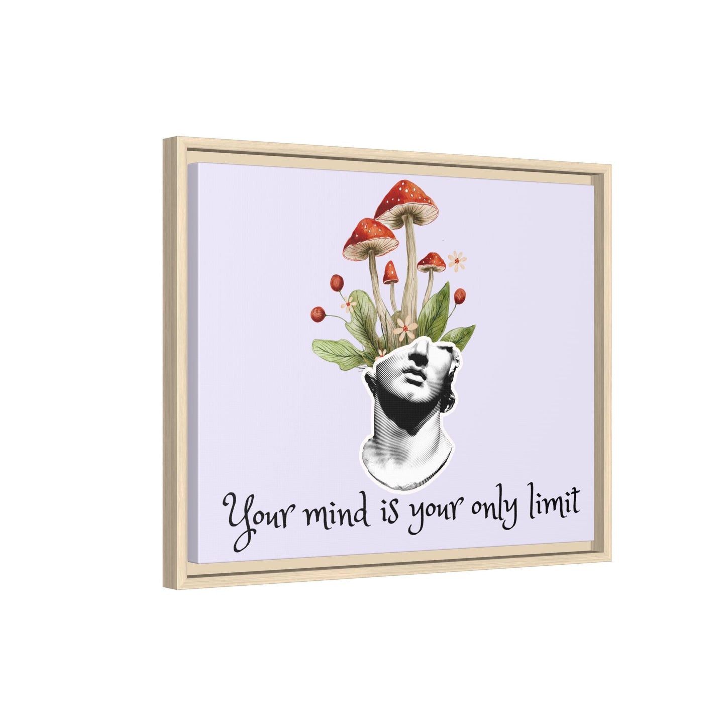 Botanical & Classical Framed Canvas Wall Art — Personalized Inspirational Print