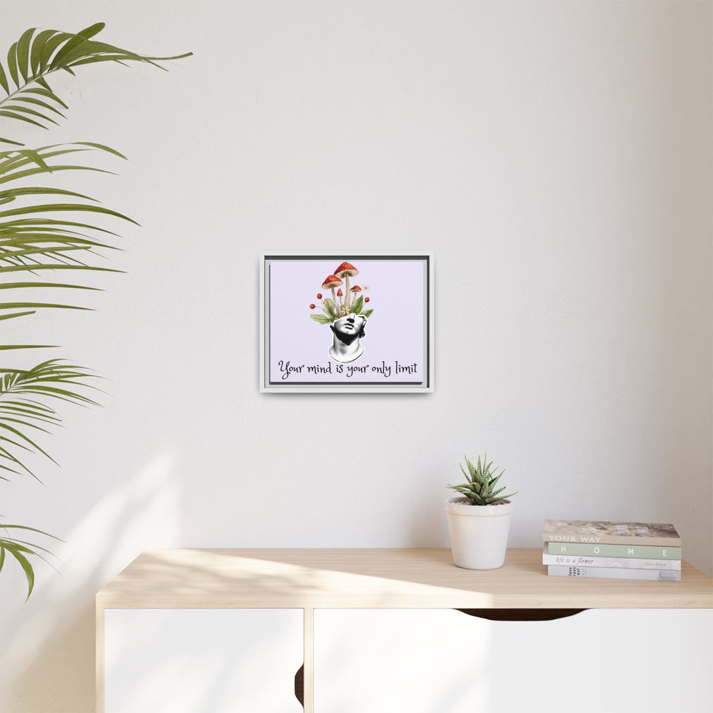 Botanical & Classical Framed Canvas Wall Art — Personalized Inspirational Print