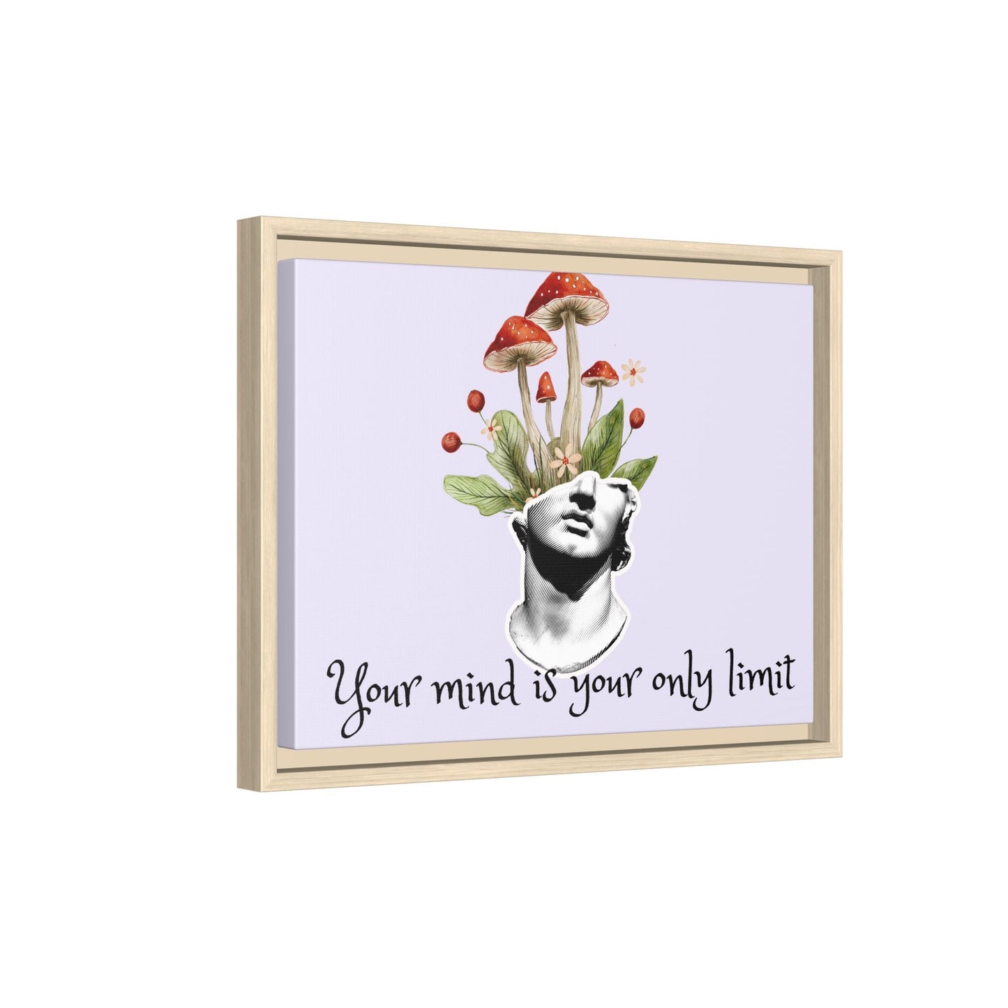 Botanical & Classical Framed Canvas Wall Art — Personalized Inspirational Print