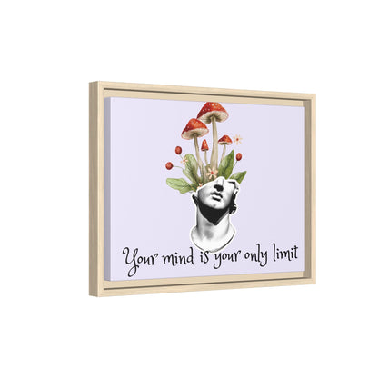 Botanical & Classical Framed Canvas Wall Art — Personalized Inspirational Print
