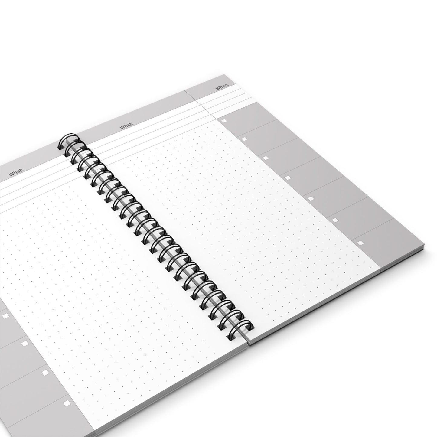"Progress Over Perfection" — Motivational Spiral Journal & Notebook