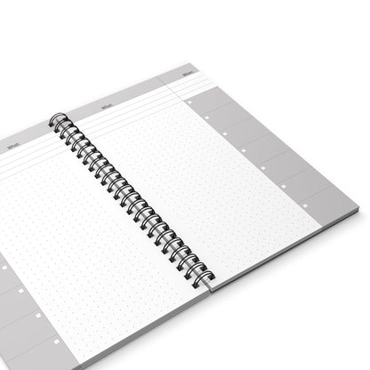 "Progress Over Perfection" — Motivational Spiral Journal & Notebook