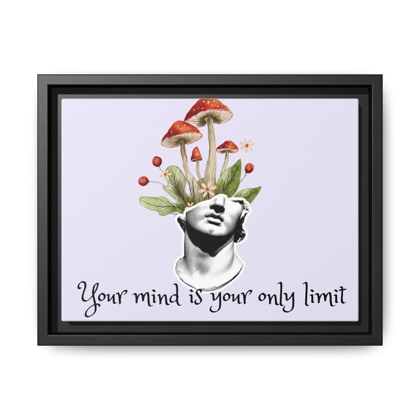Botanical & Classical Framed Canvas Wall Art — Personalized Inspirational Print