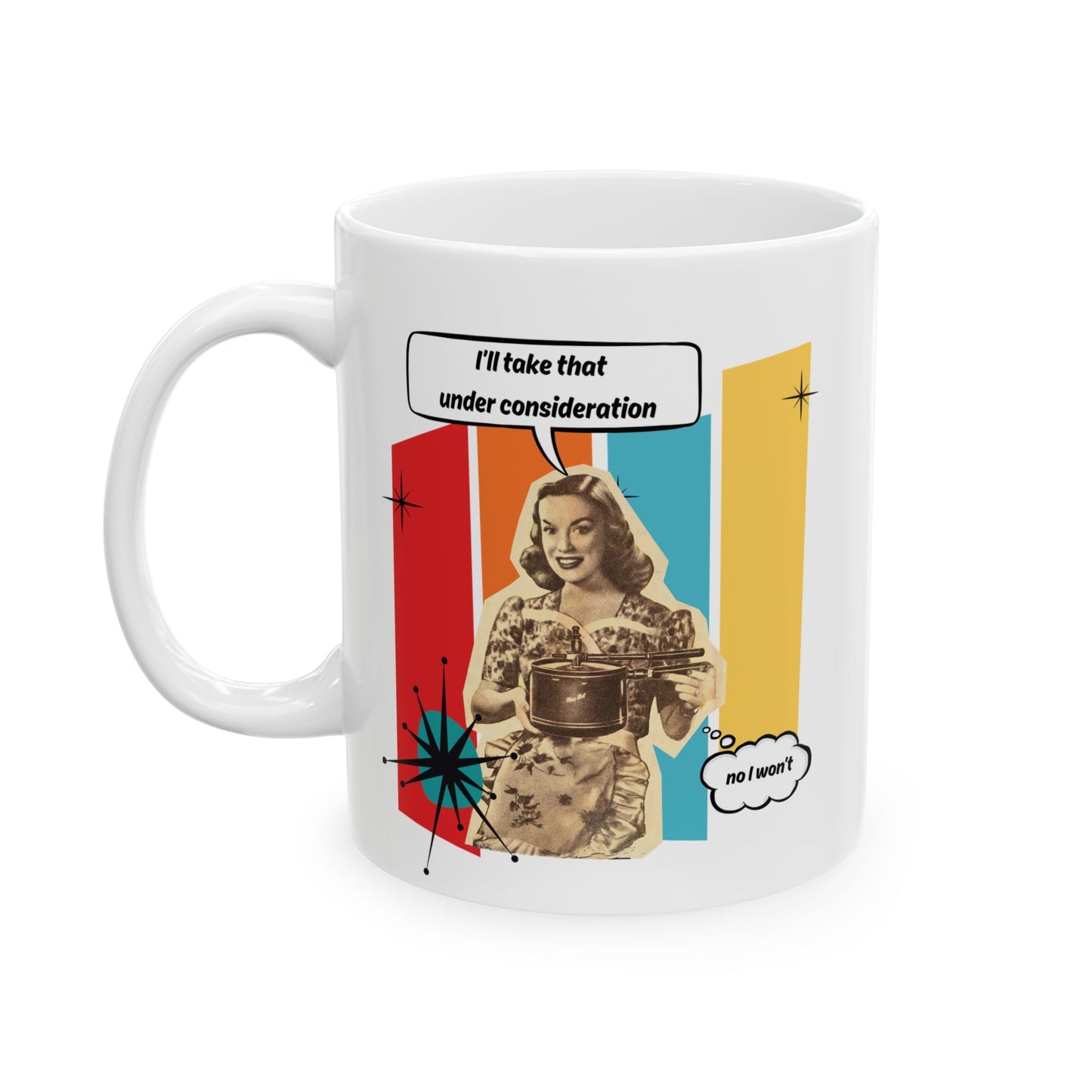 Consideration Ceramic Mug, (11oz, 15oz)