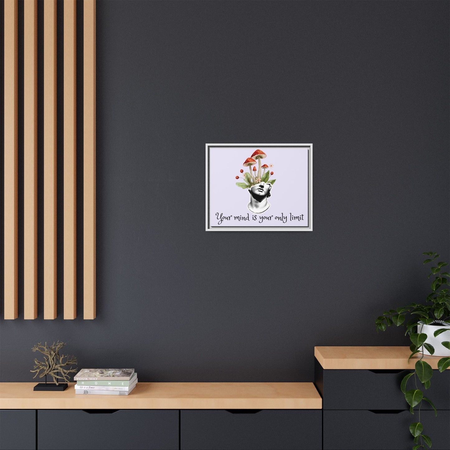 Botanical & Classical Framed Canvas Wall Art — Personalized Inspirational Print