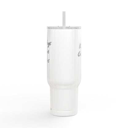 Engraved 40oz Insulated Tumbler — "Bad Days Are Not Failures" Personalized Travel Mug