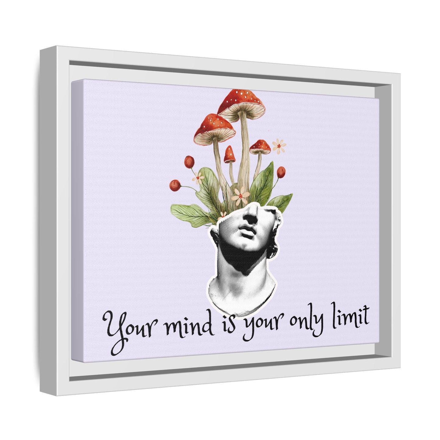 Botanical & Classical Framed Canvas Wall Art — Personalized Inspirational Print