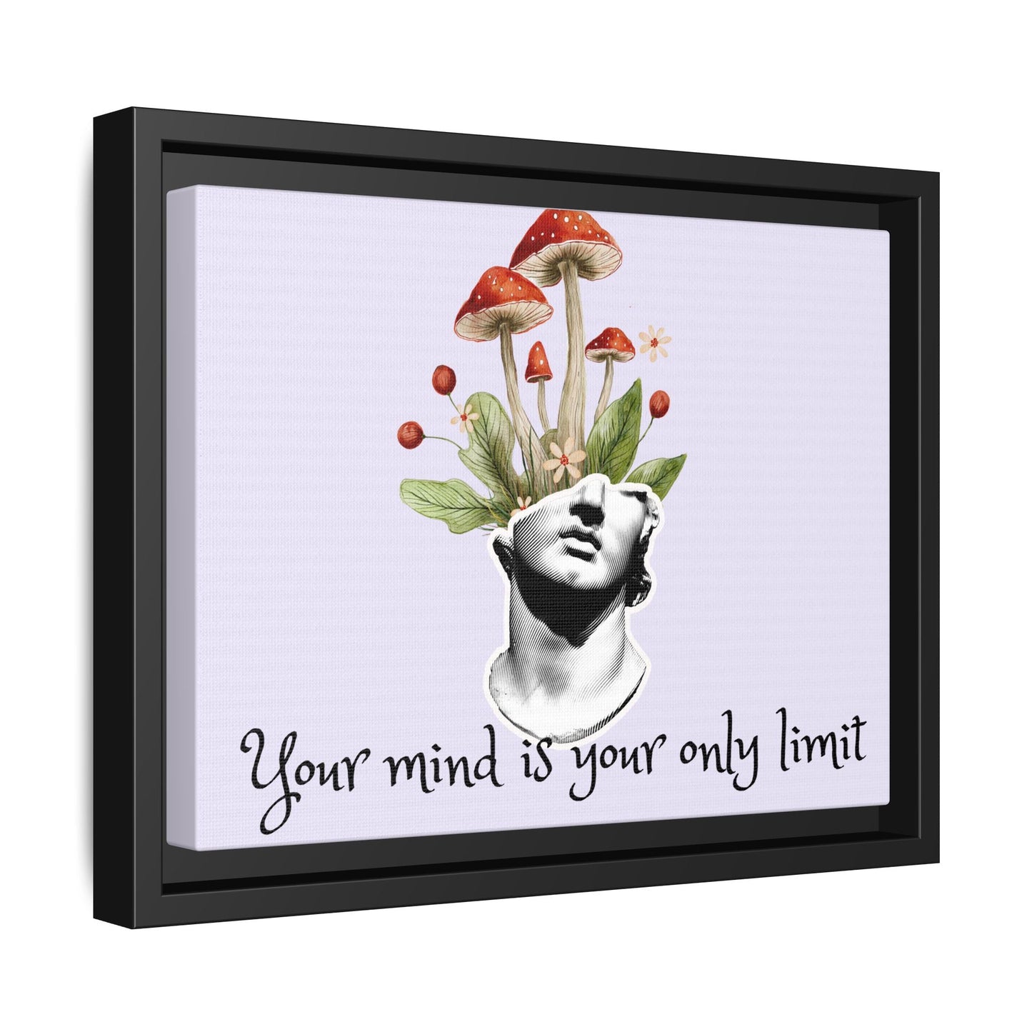 Botanical & Classical Framed Canvas Wall Art — Personalized Inspirational Print