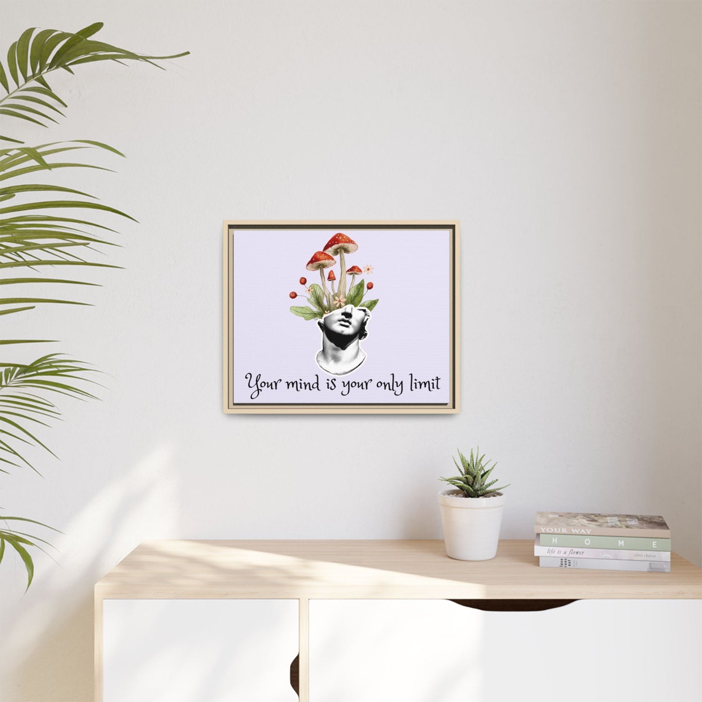Botanical & Classical Framed Canvas Wall Art — Personalized Inspirational Print