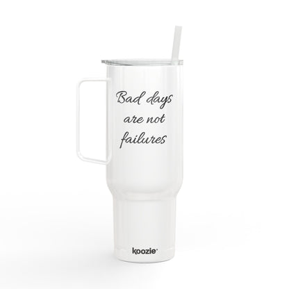 Engraved 40oz Insulated Tumbler — "Bad Days Are Not Failures" Personalized Travel Mug