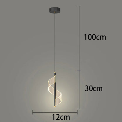 Modern LED Pendant Chandelier — Dimmable 3-Color Ring Ceiling Light for Living Room & Bedroom