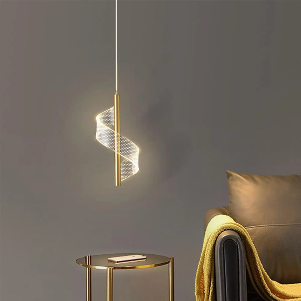 Modern LED Pendant Chandelier — Dimmable 3-Color Ring Ceiling Light for Living Room & Bedroom