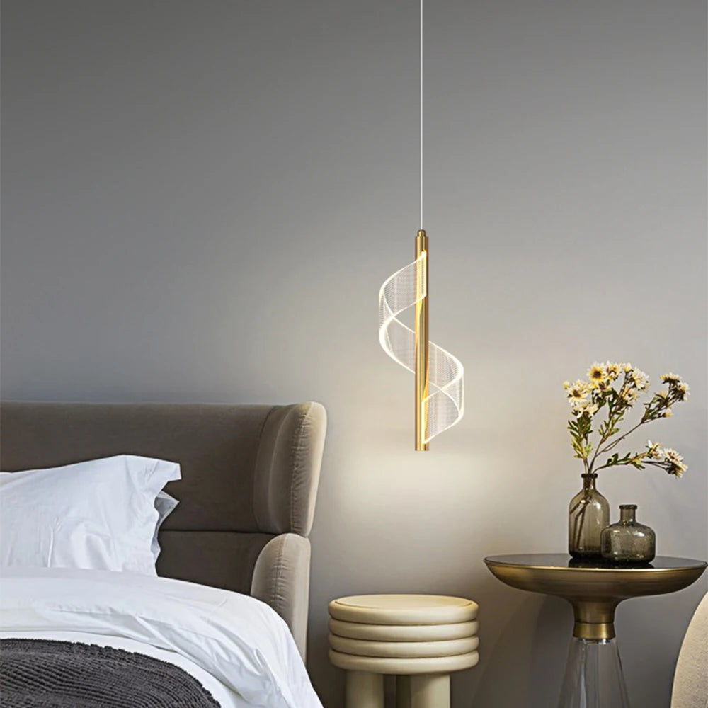 Modern LED Pendant Chandelier — Dimmable 3-Color Ring Ceiling Light for Living Room & Bedroom
