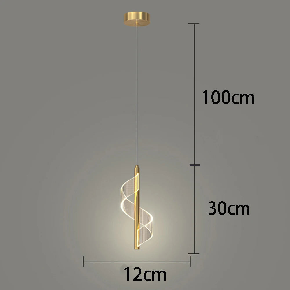 Modern LED Pendant Chandelier — Dimmable 3-Color Ring Ceiling Light for Living Room & Bedroom