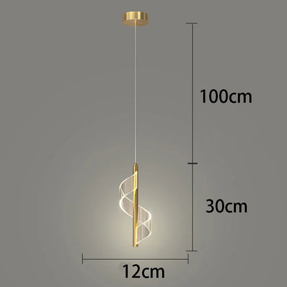Modern LED Pendant Chandelier — Dimmable 3-Color Ring Ceiling Light for Living Room & Bedroom