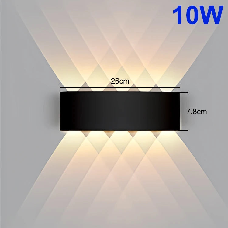 LED Up & Down Wall Lamp — Waterproof Indoor & Outdoor Wall Light in 5 Wattages & 2 Color Temperatures