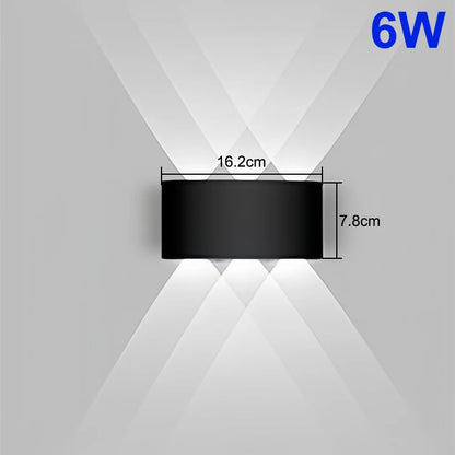 LED Up & Down Wall Lamp — Waterproof Indoor & Outdoor Wall Light in 5 Wattages & 2 Color Temperatures