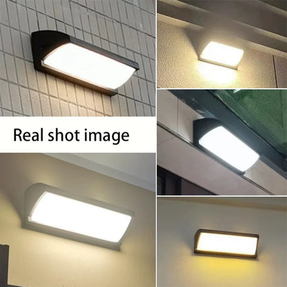 LED Outdoor Wall Lamp with Optional Radar Motion Sensor — IP55 Waterproof in 7 Models & 2 Color Temperatures